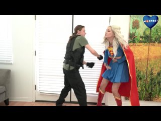 skye blue - supergirl destroyed big tits natural tits granny